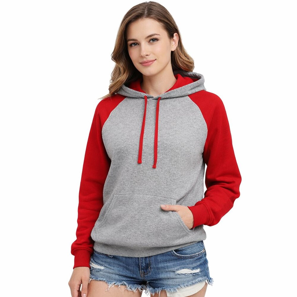 Preppy Hoodie Long Sleeve Pullover Thick Fleece Jacket for girls